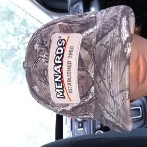 Menards Established 1960 Stitched Patch Camo Strap-on Cap Hat